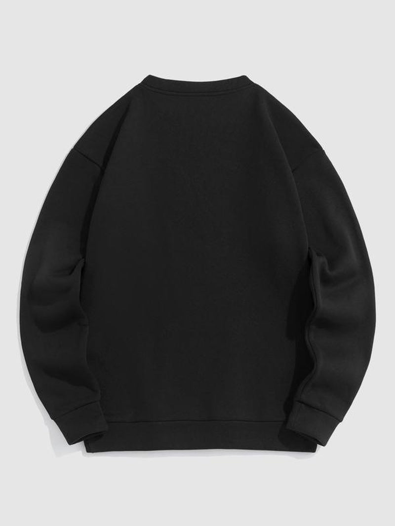 Women'S Letter Print Drop Shoulder Pullover, Fashion Casual Crew Neck Sweatshirt for Daily Holiday Outdoor Wear, Women Clothing for Spring & Fall